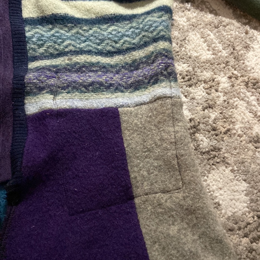 Handmade patchwork sweater size small - Picture 4 of 5